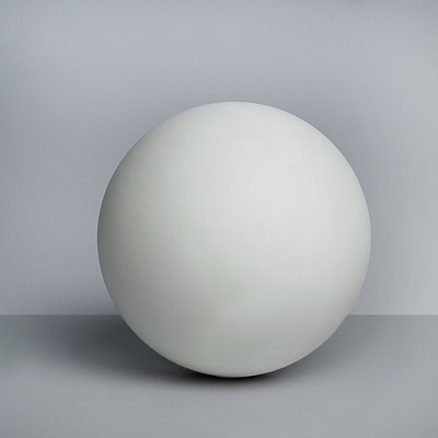 Геометрическая фигура шар, 15 см (гипсовая)