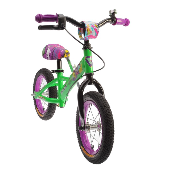 Беговел 12" GRAFFITI Minsa 2018, цвет зеленый