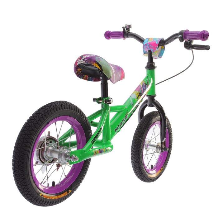 Беговел 12" GRAFFITI Minsa 2018, цвет зеленый