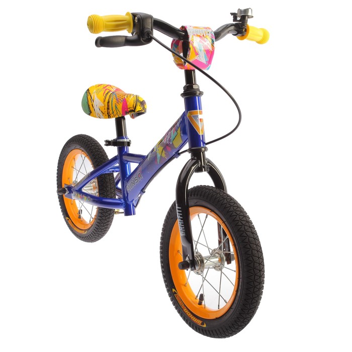 Беговел 12" GRAFFITI Minsa 2018, цвет синий