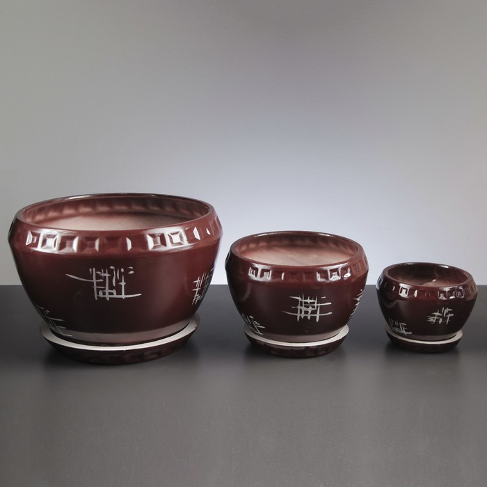 Кашпо "Тройка", микс