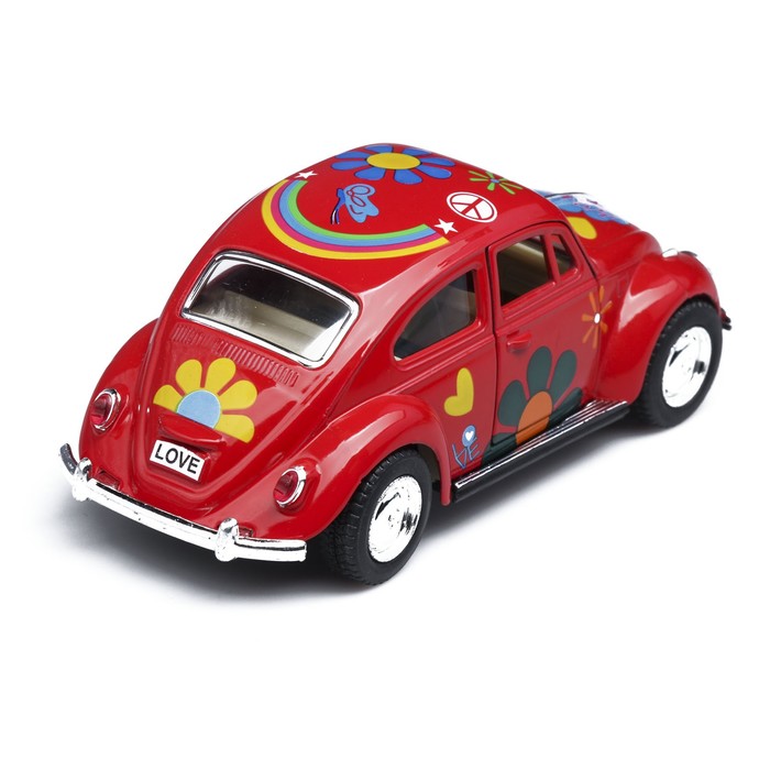 Машина металлическая Volkswagen Classical Beetle 1967, инерция, масштаб 1:32