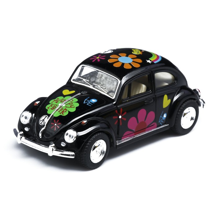 Машина металлическая Volkswagen Classical Beetle 1967, инерция, масштаб 1:32