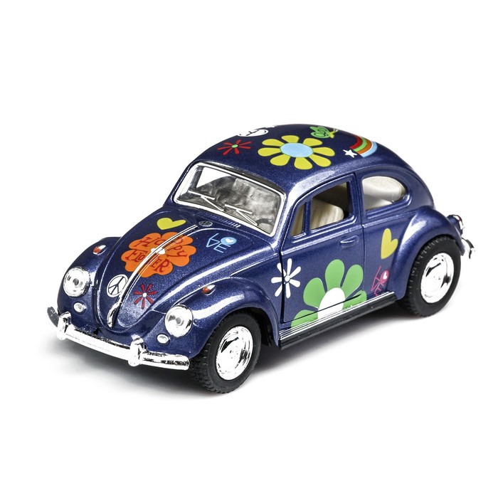 Машина металлическая Volkswagen Classical Beetle 1967, инерция, масштаб 1:32