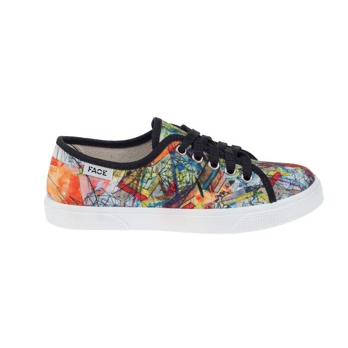 Кеды женские Face, аромаподошва, арт. SPJ-W573, цвет чёрный, размер 40