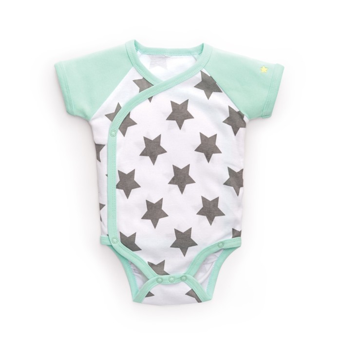 Боди детское, рост 62 см, принт звёздочки 90002