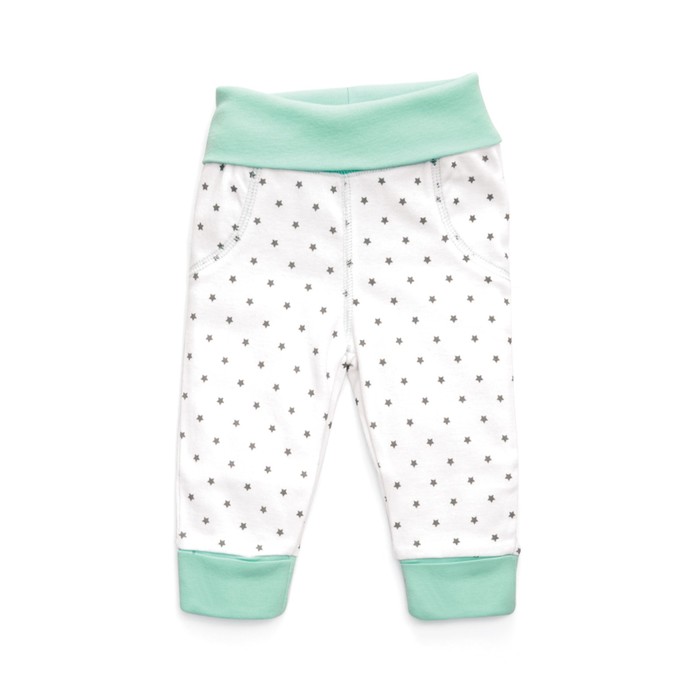 Ползунки детские (2 шт.), рост 68 см, принт горошек+звездочки 90010