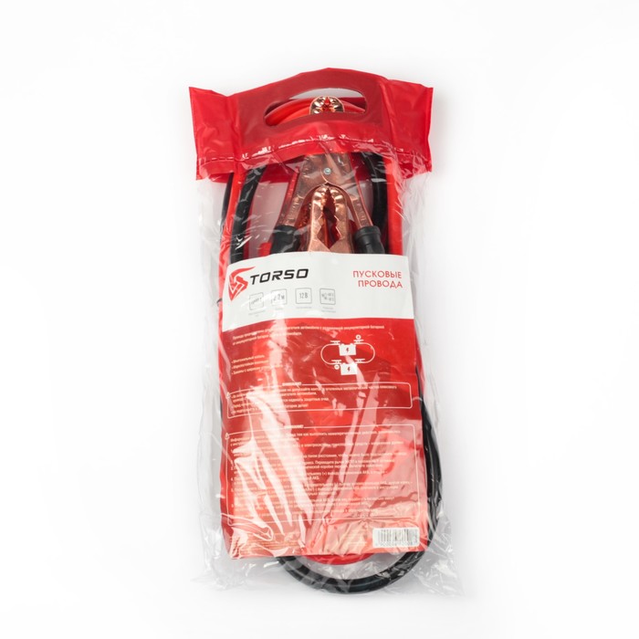 Провода-прикуриватели TORSO, 1000 А, -30 до +80º, 2,2 м, 12/24 В