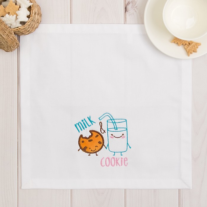 Салфетка на стол "Milk&amp;Cookie" 30х30 см, 100% хл, саржа 250 г/м2