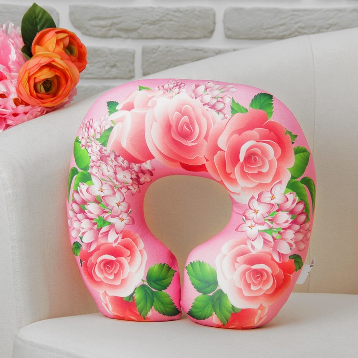 Мягкая игрушка - антистресс подголовник "Букет" 04