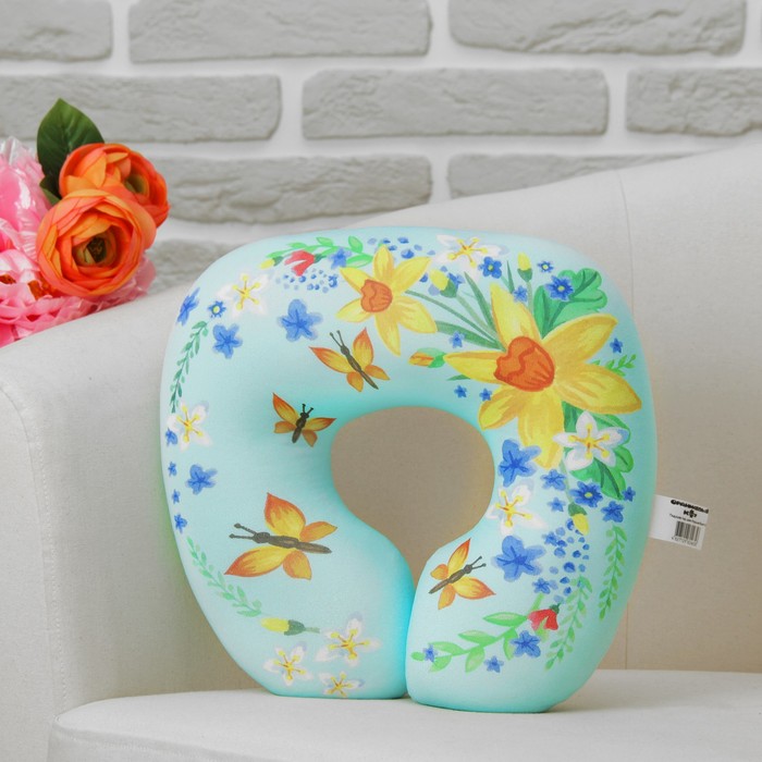 Мягкая игрушка - антистресс подголовник "Букет" 02