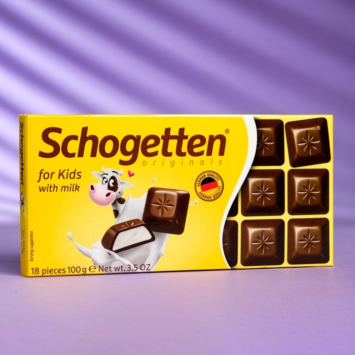 Шоколад Schogetten For Kids 100 г шоколад порционный schogetten black