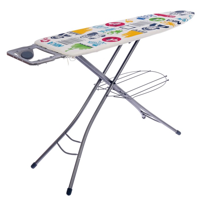 Доска гладильная "ЭЛЬЗА-ПРЕМИУМ" металл (1220*400) РЕТРО, европод.
