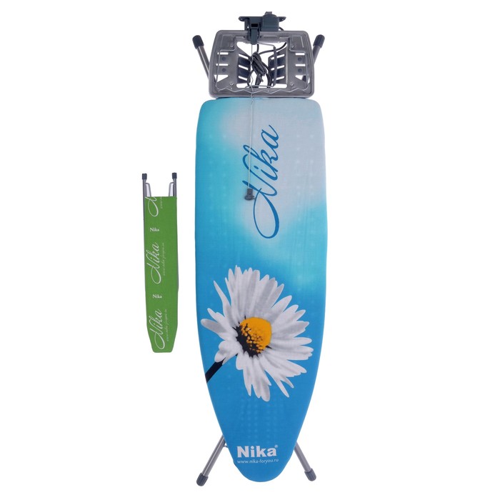 Доска гладильная "ЭЛЬЗА ДЕ ЛЮКС" Ромашка (1220х400) регул.высота до 93 см