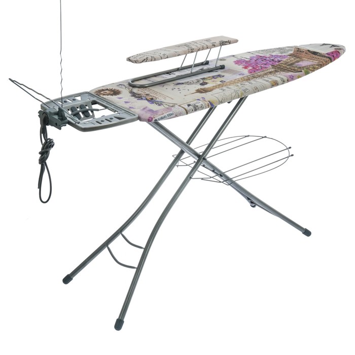 Доска гладильная "ЭЛЬЗА ДЕ ЛЮКС" Париж (1220х400) регул.высота до 93 см