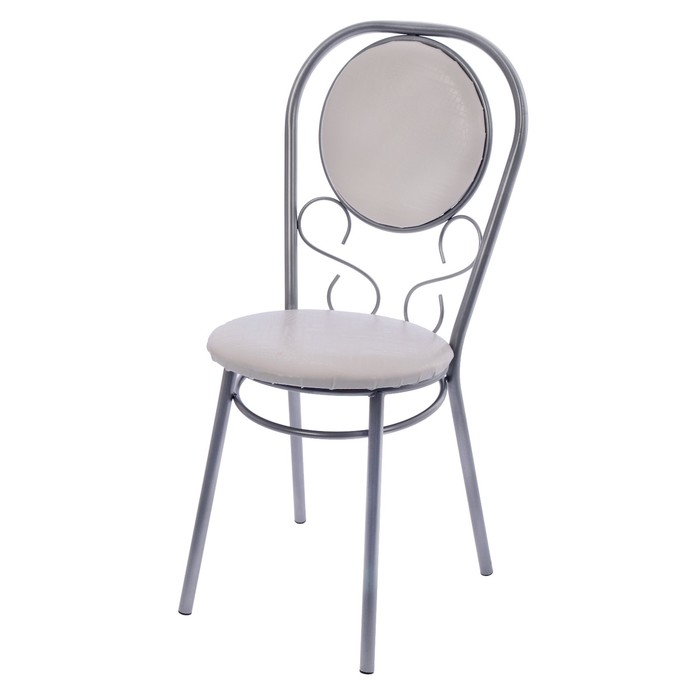 Стул "Ампир" , цвет белый крокодил  на искре