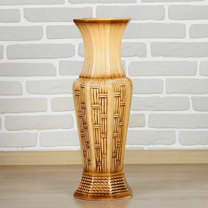Ваза напольная 60 см "Плетёнка"