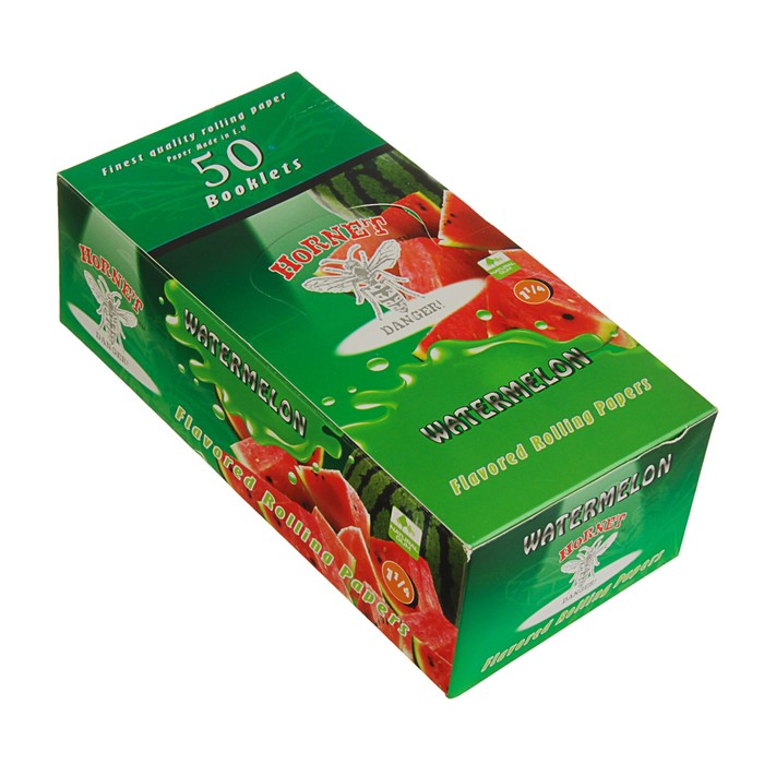 Бумага для самокруток, аромат Арбуз, 8*2,5 см (1 фасовка= 50 наборам)