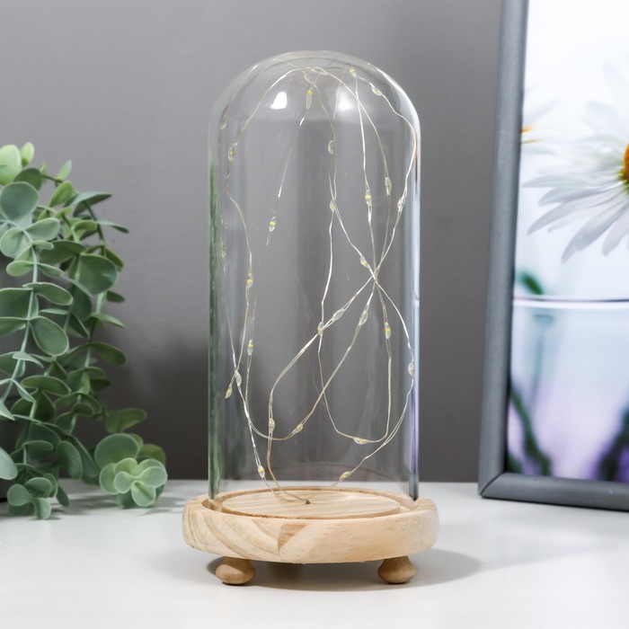 Лампа настольная LED "Колба" 3 ААА 19,5х9,5х9,5 см