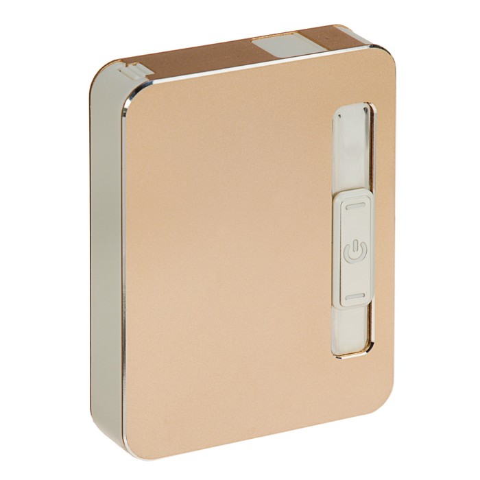 Портсигар+электронная зажигалка, фасовка 5, МИКС цветов, от USB, 11*16 см
