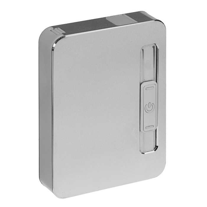 Портсигар+электронная зажигалка, фасовка 5, МИКС цветов, от USB, 11*16 см