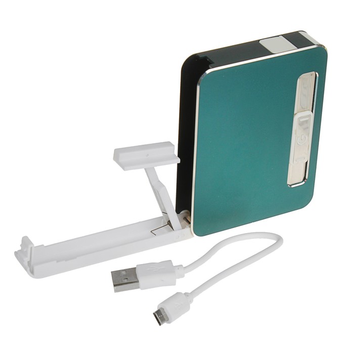 Портсигар+электронная зажигалка, фасовка 5, МИКС цветов, от USB, 11*16 см