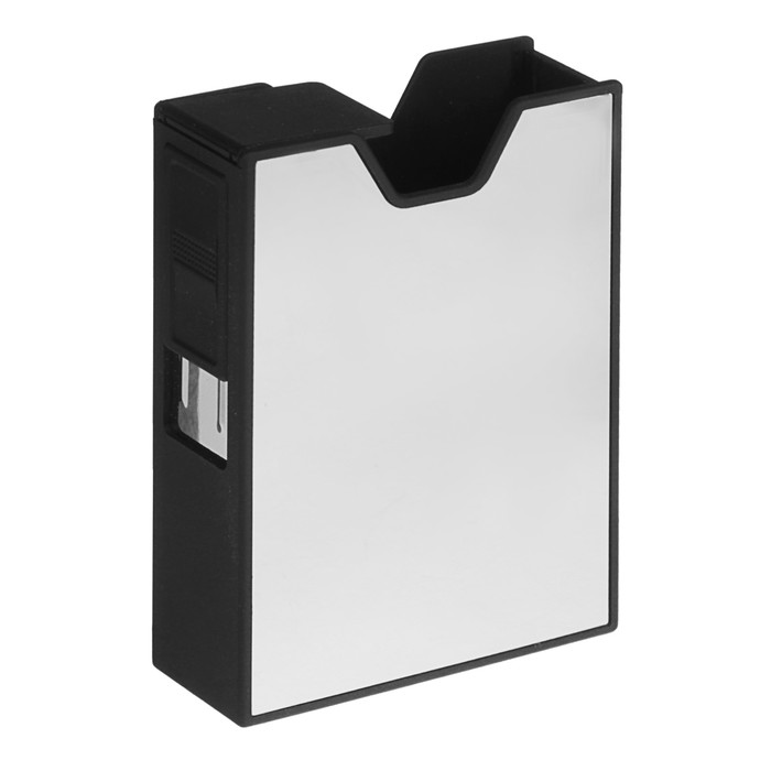 Портсигар+электронная зажигалка микс, от USB, 9*9 см