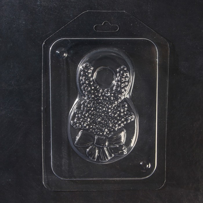 Пластиковая форма для мыла "8 марта. Лаванда" 9х5,5 см