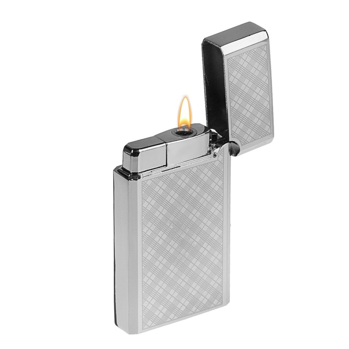 Зажигалка мужская «АК-47», газ, прямоугольная, металл, микс, 3.5х6.5 см