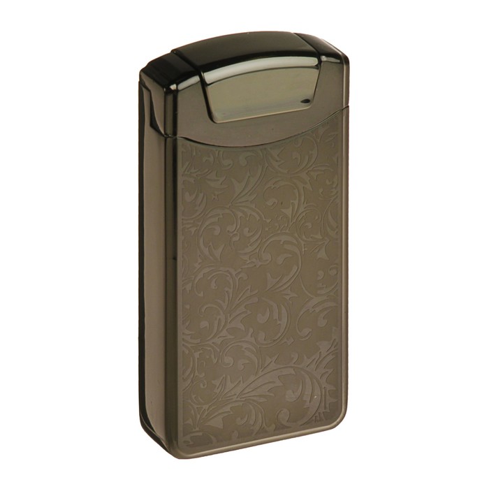 Зажигалка в подарочной коробке, USB, прямоугольная, серый металлик, микс 8,5*12 см 276806