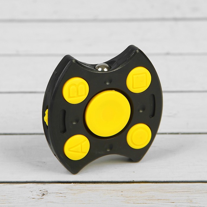 Джойстик антистресс &quot;Спиннер&quot;, жёлтые кнопки