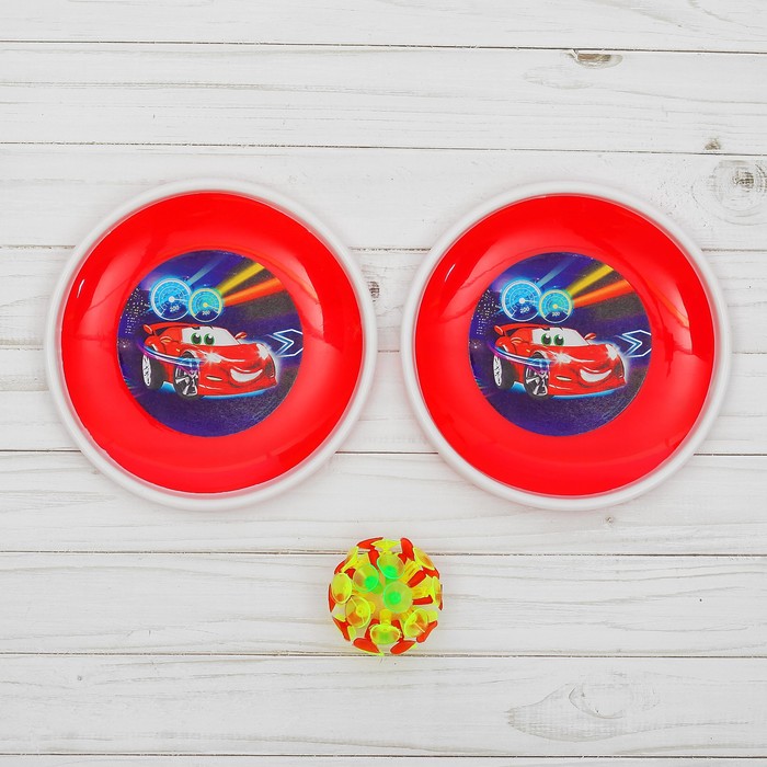 Игра-липучка "Speedy", набор: 2 тарелки 18 см, шарик