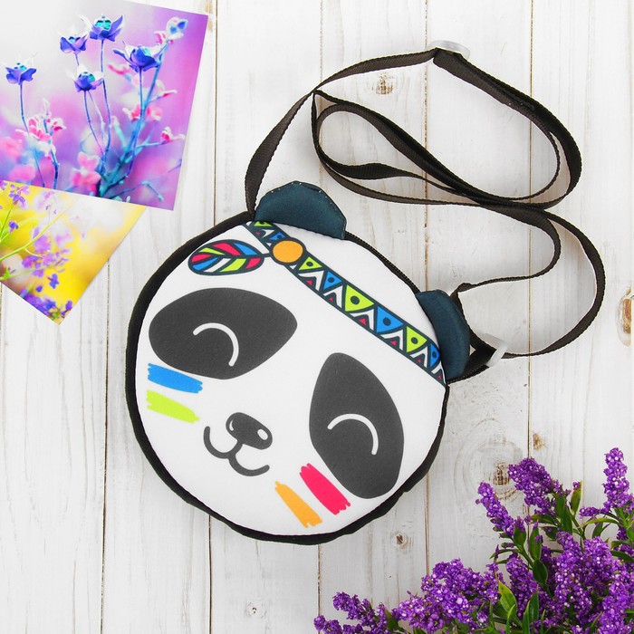 Сумка детская "Весёлая панда", 16 х 16 см