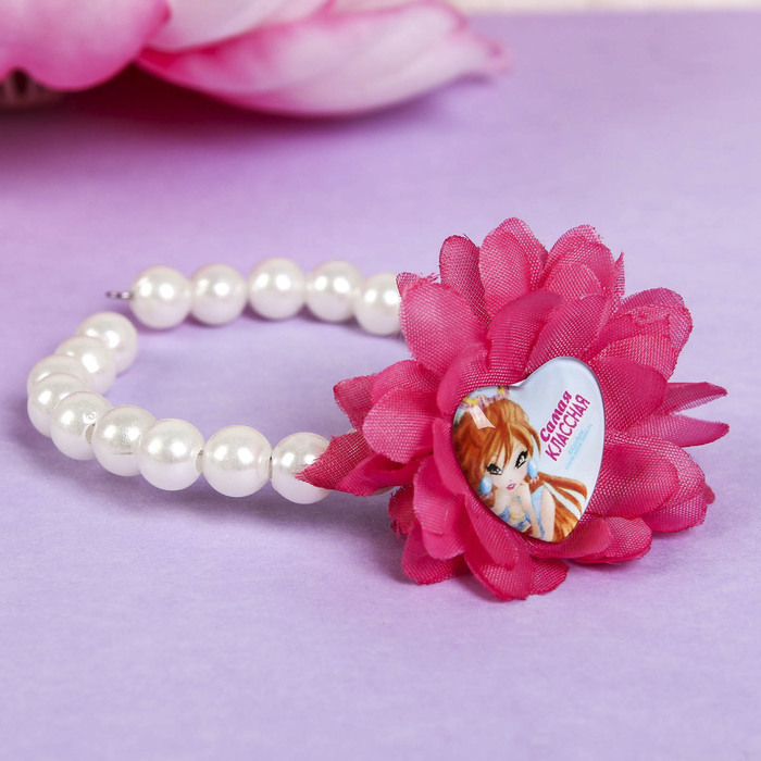 Набор браслет, заколка 1 шт. "Самая классная", Феи Винкс: Блум