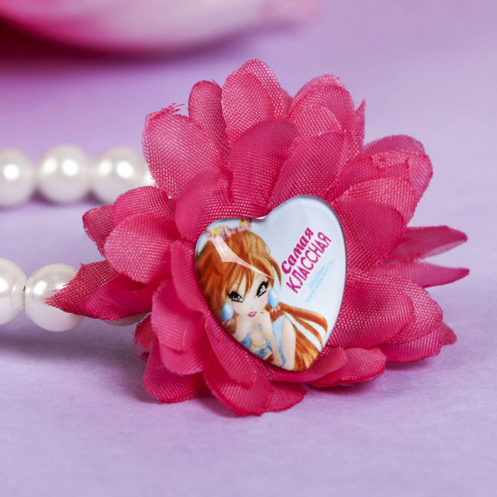 Набор браслет, заколка 1 шт. "Самая классная", Феи Винкс: Блум