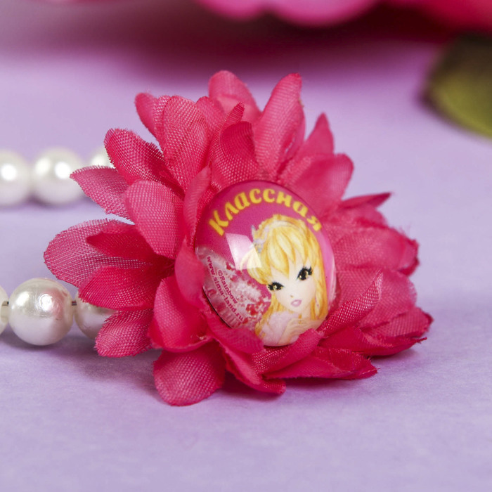 Набор браслет, заколка 1 шт. "Классная", Феи Винкс: Стелла