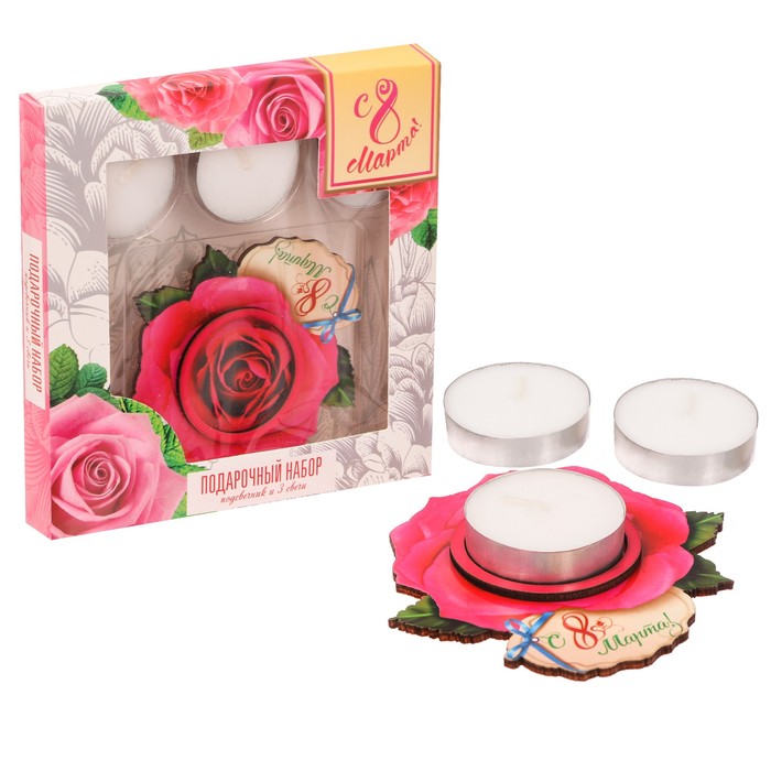 Подсвечник "С 8 Марта"