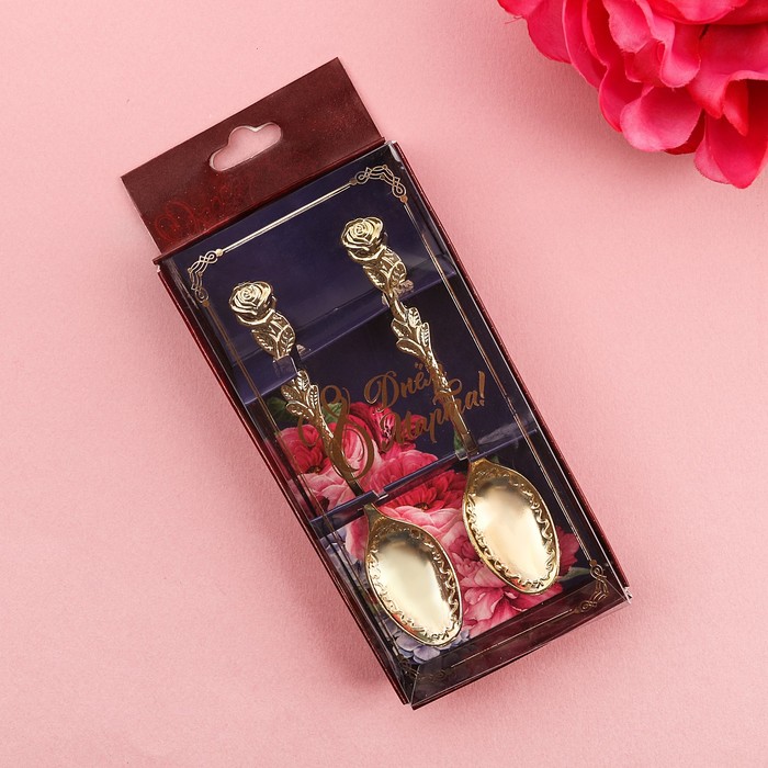 Набор чайных ложек "С 8 марта"