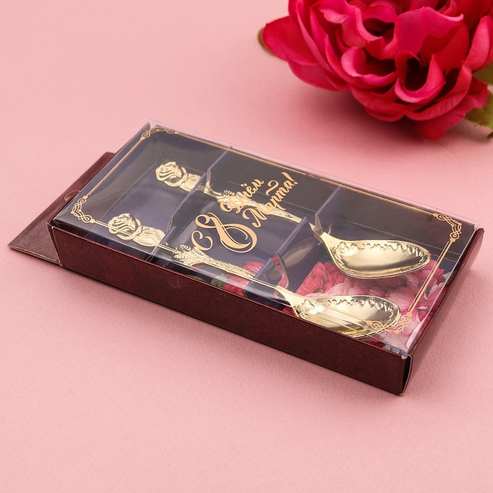 Набор чайных ложек "С 8 марта"