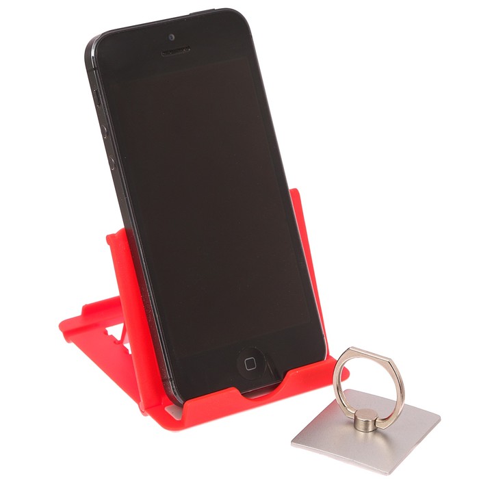 Подарочный набор "С 23 февраля!": подставка для телефона и кольцо на чехол