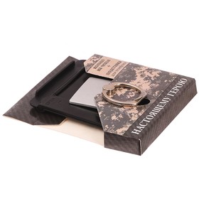 

Подарочный набор "Настоящему герою": подставка для телефона и кольцо на чехол