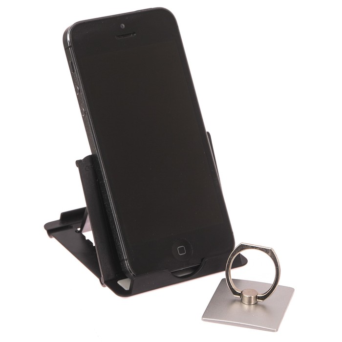 Подарочный набор "Настоящему герою": подставка для телефона и кольцо на чехол