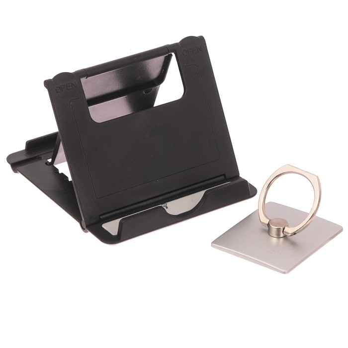 Подарочный набор "Первому и лучшему!": подставка для телефона и кольцо на чехол