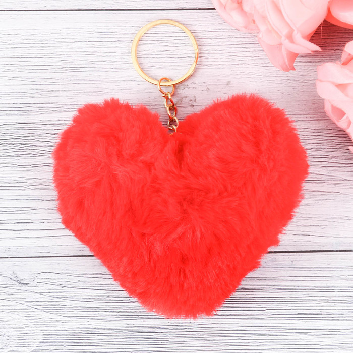 Сердце-пушистик "Очень люблю", 11 см