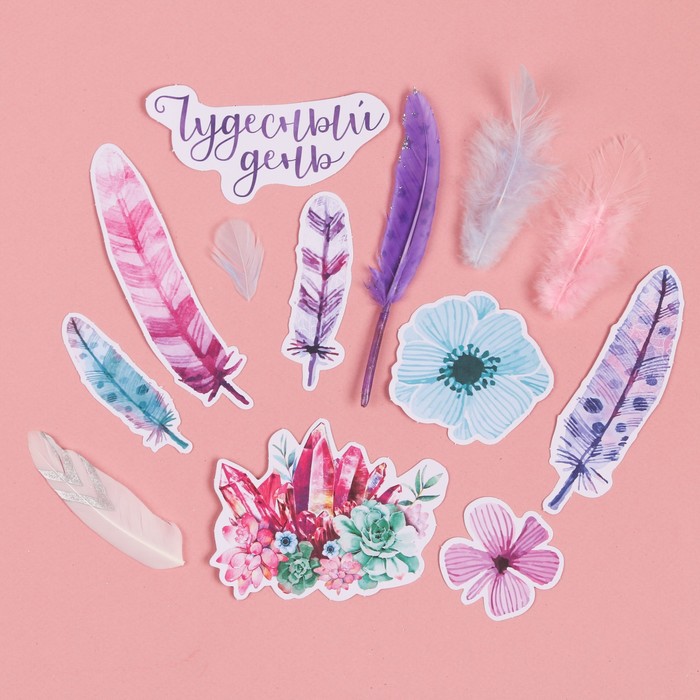 Пёрышки для творчества "Чудесный день", 10,3 х 14,3 см