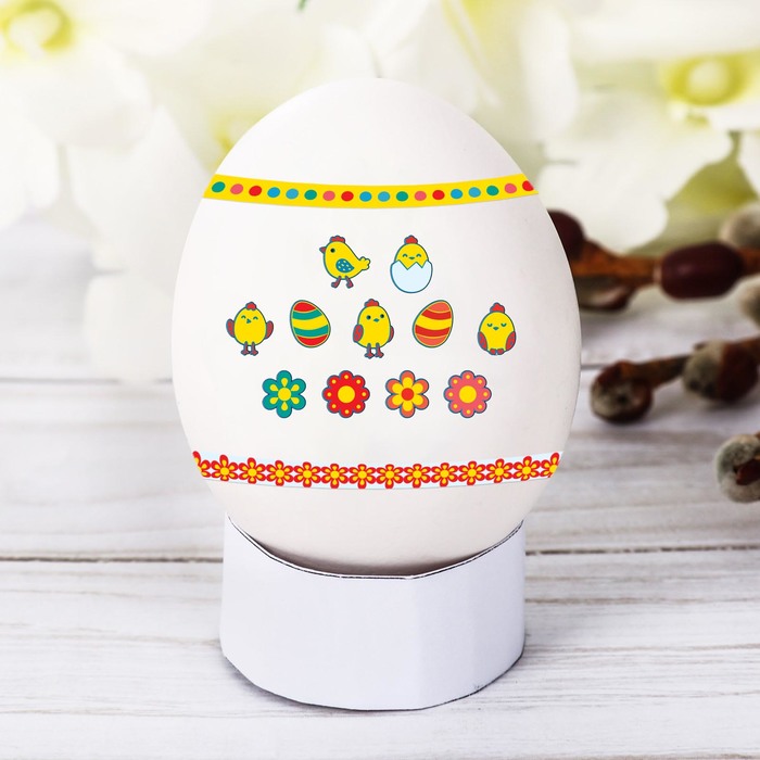 Набор голографических наклеек "Цыплята"