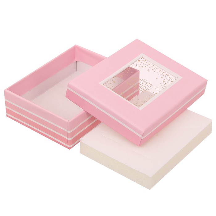 Подарочная коробочка под набор микс «Нежность», 7 х 9 х 2,8 см