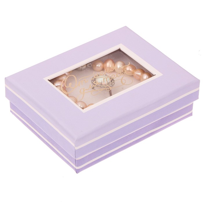 Подарочная коробочка под набор микс «Нежность», 7 х 9 х 2,8 см