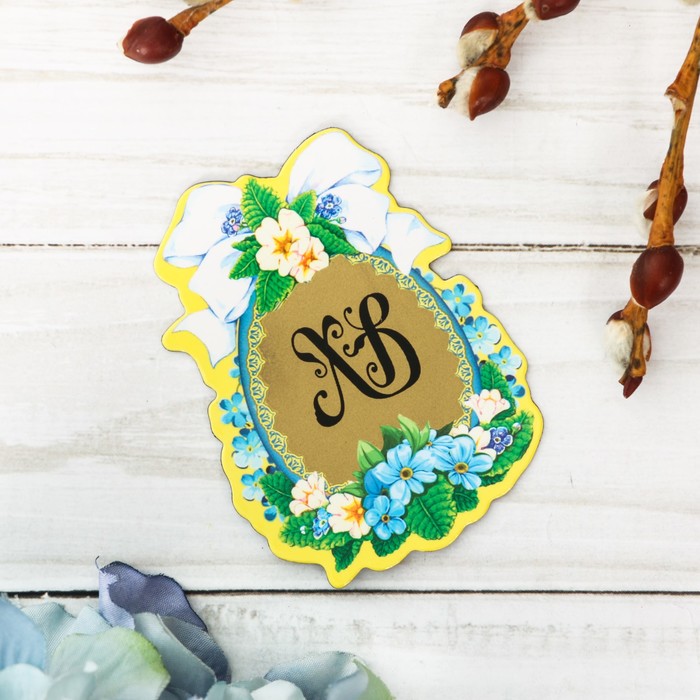 Магнит полимерный со скретч-слоем "Цветы"