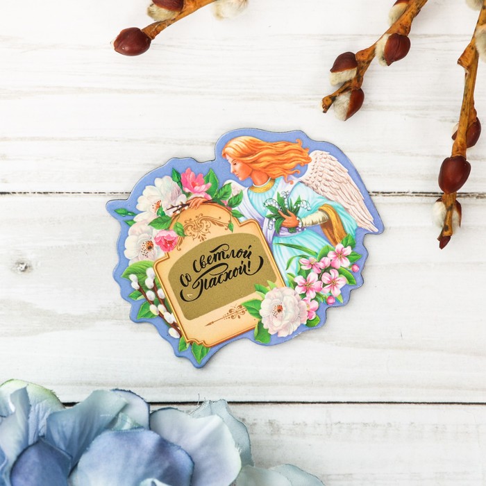 Магнит полимерный со скретч-слоем "Ангел"